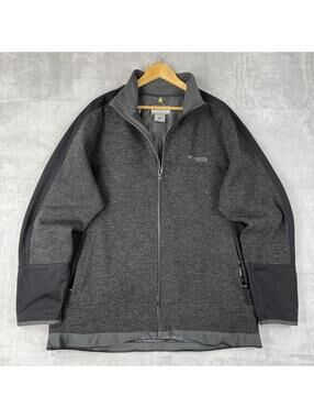 Columbia Titanium Omni Heat Jacket Wool Blend Full Zip Fleece Hybrid Men Size XL